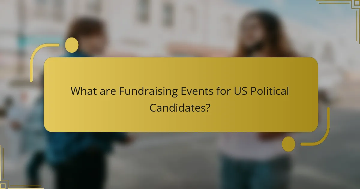 What are Fundraising Events for US Political Candidates?